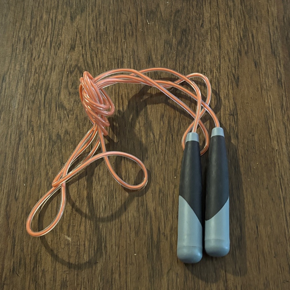 Black, Gray, and Orange Jump Rope